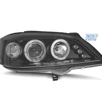 FARI PER OPEL ASTRA G 97-04 ANGEL EYES LED FONDO N