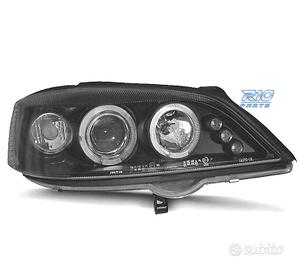 FARI PER OPEL ASTRA G 97-04 ANGEL EYES LED FONDO N