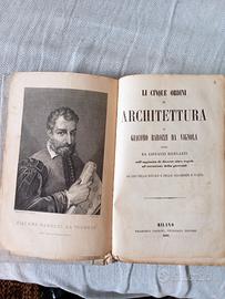 Libro di architettura del 1861 di Giacomo Barozzi