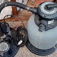 filtro a sabbia e pompa per piscine 