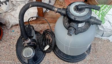 filtro a sabbia e pompa per piscine 