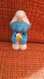 puffo golosone snodabile vintage