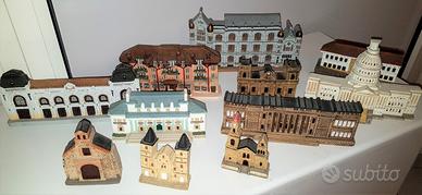 Serie di edifici storici in ceramica