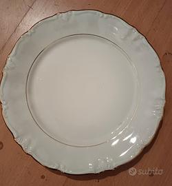  piatti piani bordati oro