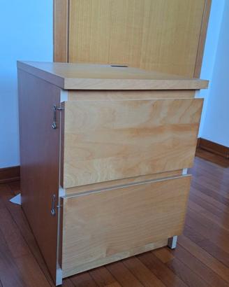 Cassettiera MALM Ikea 2 cassetti legno