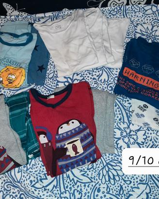 vestiti bambino taglia 9/10 anni