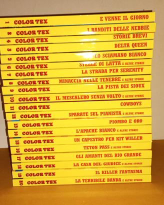 lotto fumetti COLOR TEX  1 - 20 seq, completa