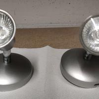 Coppia di applique satinati