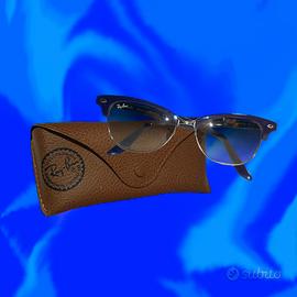 Occhiali da sole RayBan viola con custodia 