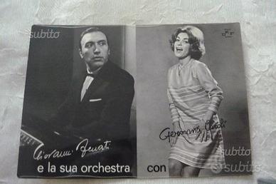 Cartolina GIOVANNI FENATI e GERMANA Caroli Anni 50