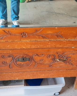 armadio stile liberty siciliano 1900