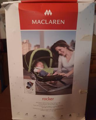 Sdraietta Culla Neonato Rocker Maclaren NUOVA