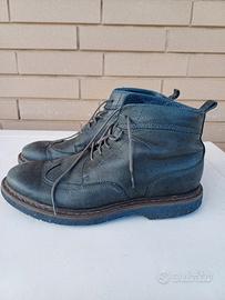 Nicola benson stivaletto anfibi blu
vera pelle 