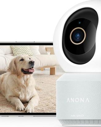 Pano 4K Telecamera WIFI Interno,Videocamera Sorv