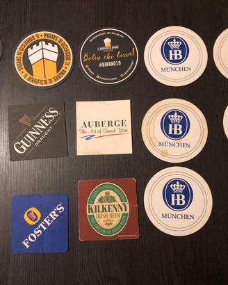 Sottobicchieri birra varie marche (14pz)