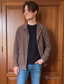 Giubbotto Bugatti Leggero Marrone Scamosciato