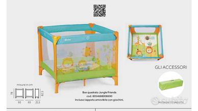 Box quadrato Giordani jungle friends