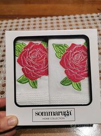 Set 2 pezzi strofinacci Sommaruga di cotone