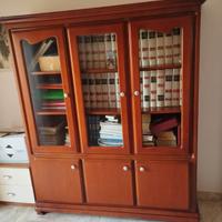 Libreria con scrivania in ciliegio