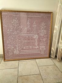 Quadro Uncinetto a mano Chiesa San Francesco 115CM