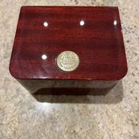 Scatola orologio omega legno mogano