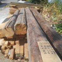 5D 3 travi in legno 1 tondo 2 quadre