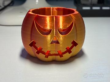 Zucca Halloween Porta Candela Stampa 3D