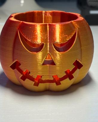 Zucca Halloween Porta Candela Stampa 3D