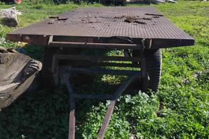 Rimorchio agricolo con targa e documenti 4 ruote