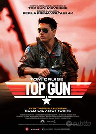 Locandina cinema originale TOP GUN in 4K   