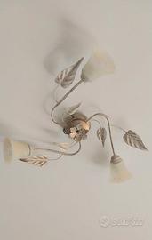 Plafoniera / Lampadario con effetto anticato