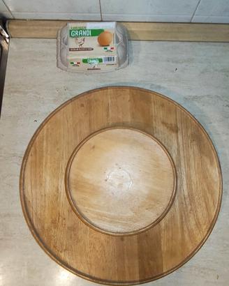 centrotavola  in legno girevole 
