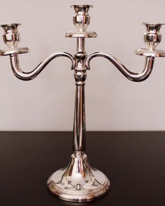 Candelabro argento stile impero 