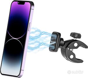 Supporto magnetico per telefono da manubrio bici