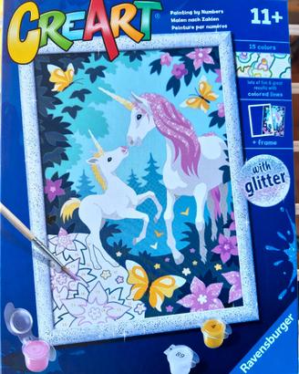 Set per dipingere CREART Unicorni con glitter