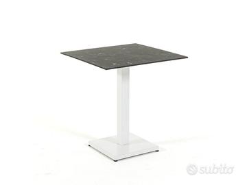 Tavolo con base in ferro piano in Hpl