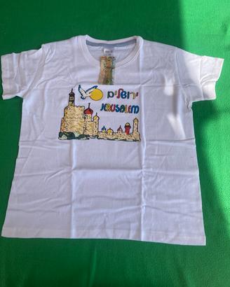 T-shirt souvenir Gerusalemme taglia 14 NUOVA