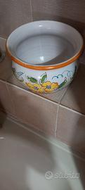 vaso decorato ceramica vietrrese