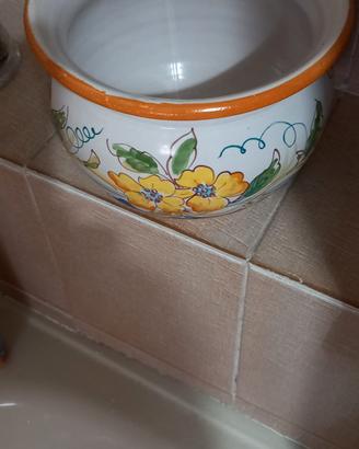 vaso decorato ceramica vietrrese