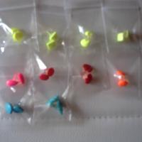 Orecchini colori pastello plastica bambina/ragazza