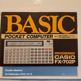 calcolatrice programmabile CASIO FX-702P