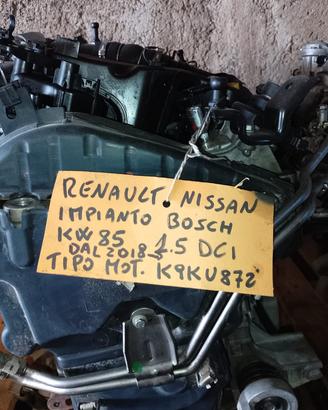 Motore Renault Nissan K9KU872