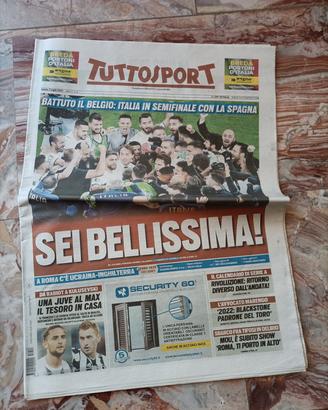 Tuttosport Europei calcio 2021