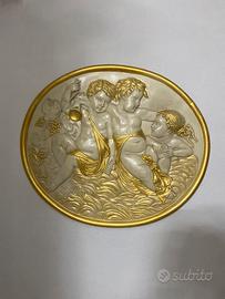 Elegante Bassorilievo Ovale con Putti