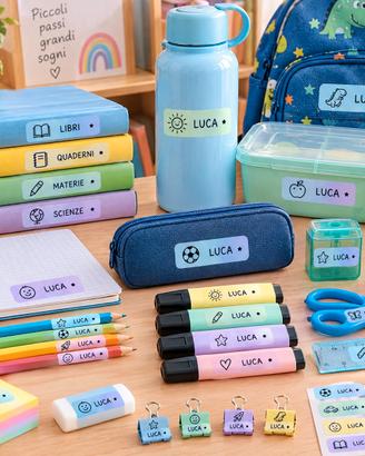Set 30 Etichette Personalizzabili Scuola Asilo