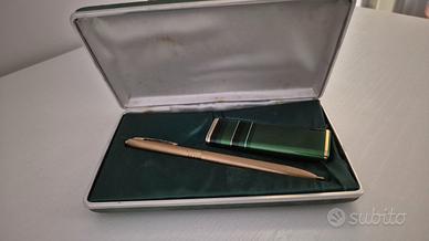 set vintage penna e accendino
