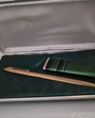 set vintage penna e accendino