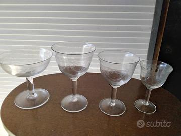 serie bicchieri vintage