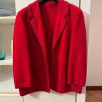 Giacca rossa in 100% lana Dolomiten