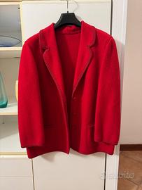 Giacca rossa in 100% lana Dolomiten